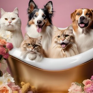 foto in vasca cani e gatti